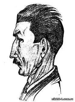 Г. И.  Карев в 1918 г., рис. Л. Кудина.