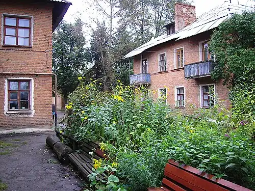 Один из дворов микрорайона Сокольники