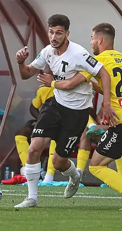 Цаллагов в составе московского «Торпедо» в 2022 г.