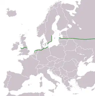 Схема маршрута E22