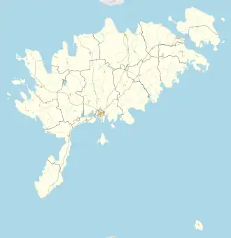 Кяку на карте