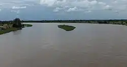 Нижнее течение реки весной 2014 года.