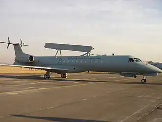 Embraer EMB-145AEW&C ВВС Мексики на авиабазе Санта-Лусия