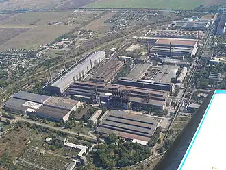 Вид на завод Энергомашспецсталь с высоты птичьего полета