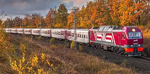 ЭП2К-238 с поездом «Гранд Экспресс»