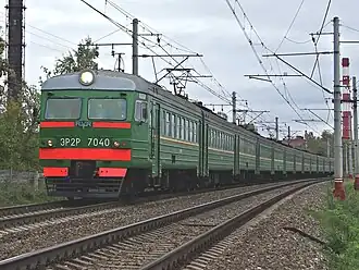 ЭР2Р-7040 в окраске МПС (близкой к заводской)