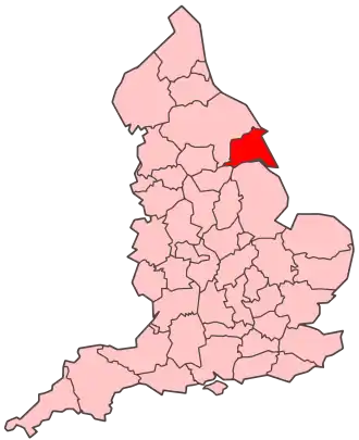 Ист-Райдинг-оф-Йоркшир на карте