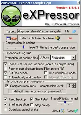 Скриншот программы EXPressor