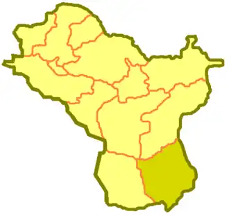 Зайсанский район на карте