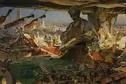 Страдивари в своей мастерской.