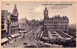 Принсес-стрит, вид на восток, ок. 1910—1915
