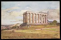 Национальный монумент на Колтон-Хилл. Почтовая открытка, 1903 год. Неизвестный автор