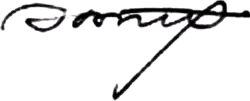 Изображение автографа
