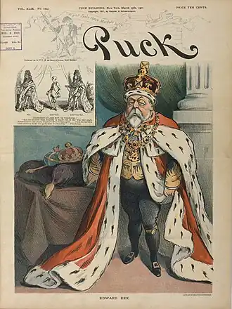 Карикатура в журнале Puck, 1901 год.