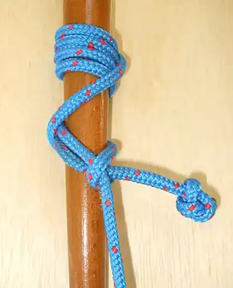 Сосулька (узел)Схватывающий узел. Расширенная версия двойного палового узла.