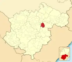 Расположение муниципалитета на карте провинции