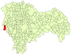Расположение муниципалитета на карте провинции