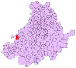 Расположение муниципалитета на карте провинции