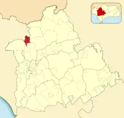 Расположение муниципалитета Эль-Ронкильо на карте провинции