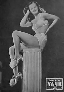 Пинап-фото в журнале Yank, the Army Weekly[англ.] от 6 октября 1944 г.