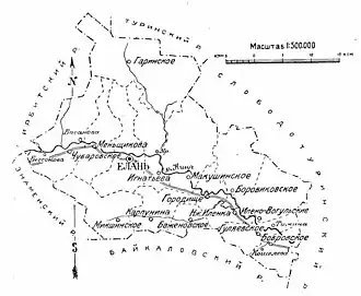 Еланский район на карте