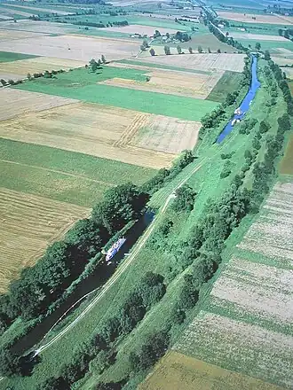 Участок канала с судоподъёмником