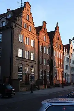 Старинные дома на улице Святого Духа в Эльблонге