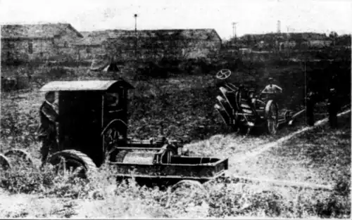 Электроплуг на поле в Италии, 1905 год