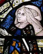 Витражный портрет Элизабет Тилни в церкви Святой Троицы[англ.] в Лонг Милфорде[англ.], графство Саффолк, Англия