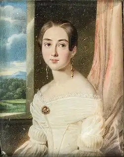Портрет Елизаветы Андреевны работы С. Маршалкевича, XIX в.