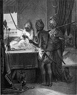 Индийский торговец бриллиантами (литография в Litografiskt Allehanda[швед.], 1865)