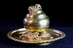 Чернильница с черепахами. 1875. Бронза