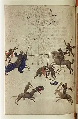 Пародия на рыцарский турнир.