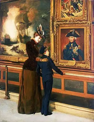 Гордость и слава Англии (Перед портретом адмирала Нельсона), 1893; Национальный морской музей.