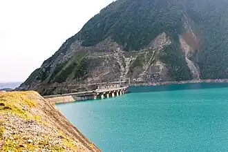 Вид с верхнего бьефа