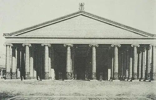 Малоазийский ионический ордер имел Храм Артемиды Эфесской. Реконструкция