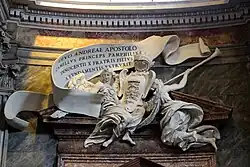 Ангелы. Скульптуры купола церкви Сант-Андреа-аль-Квиринале