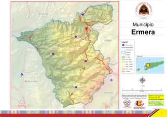 Эрмера на карте