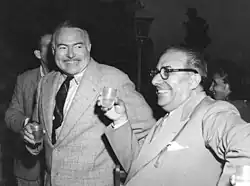 Арнольдо Мондадори и Эрнест Хемингуэй