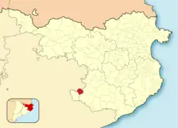 Расположение муниципалитета на карте провинции