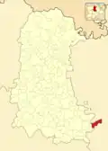 Расположение муниципалитета на карте провинции