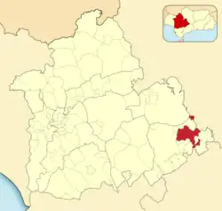 Расположение муниципалитета Эстепа на карте провинции