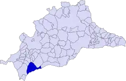 Расположение муниципалитета Эстепона на карте провинции