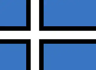 Альтернативный скандинавский дизайн флага Эстонии, предложенный в 2001 году