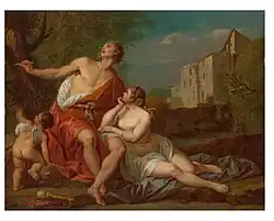 Анжелика и Медоро. Дерево, масло. Версаль