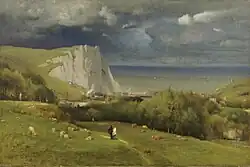 Джордж Иннес. «Скала в Этрета, Франция», 1875