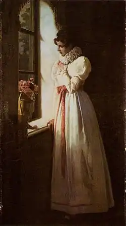 Портрет Татьяны Лариной. Иллюстрация художника М. П. Клодта (1886)