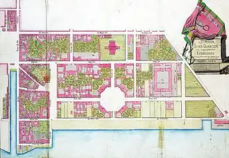 Фредериксштаден, изображенный на карте Кристиана Гедде[дат.]