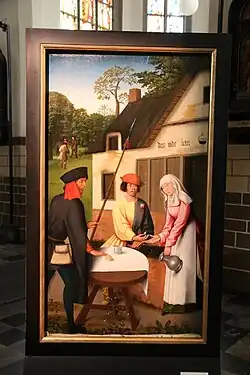 Сцена из жития святой Димфны. Алтарная панель.