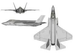 Трёхсторонний вид  F-35C